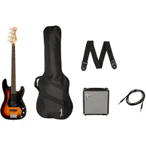 Comparateur de prix : Squier Pack Affinity Series Precision Bass PJ - 3-Color Sunburst
