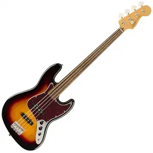 Comparateur de prix : Squier Classic Vibe '60s Jazz Bass Fretless 3-Color Sunburst LRL