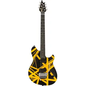 EVH Wolfgang Special Black & Yellow Satin guitare électrique avec housseVendu parwoodbrass