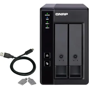Comparateur de prix : Stockage en Réseau NAS Qnap TR-002 Noir