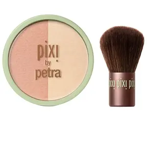 Pixi - Duo Fard à Joue + Pinceau Kabuki Blush 10.21 g Nude unisex pas cher