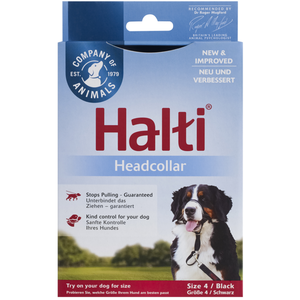 Comparateur de prix : Licol Halti, noir taille 4 bouvier bernois, dogue, rottweiler - pour chien