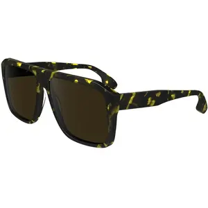 Victoria Beckham Femme Vb671s Lunettes de Soleil, Noir Jaune Havana, Taille Unique pas cher