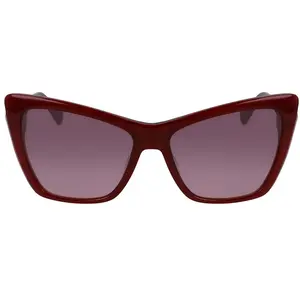 Longchamp Lunettes de soleil papillon LO669S pour femme TU carmin profond pas cher