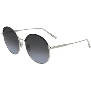 Longchamp Lunettes de soleil femme forme ronde en métal LO131S TU argenté pas cher