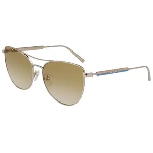 Lunettes de soleil Longchamp LO134S 43028 Lunettes de soleil, Or/Marron, 58 mm pas cher