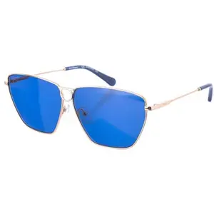 Salvatore Ferragamo Lunettes de soleil géométriques SF240S pour femme TU or pas cher