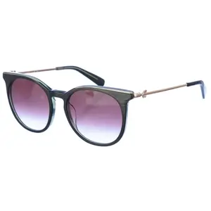 Longchamp - Lunettes de soleil rondes en acétate LO693S gris-or OS pas cher