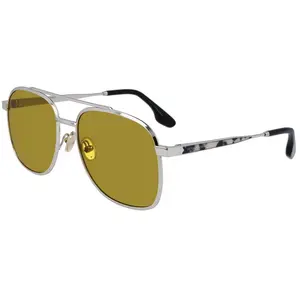 Lunettes de Soleil Aviator VICTORIA BECKHAM VB233S - Argenté - Gris - Tendance pas cher