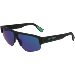Lacoste Men's Sunglasses L6003S - Matte Grey with Solid Smoke W/Green Mirror Lens pas cher