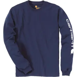 T-shirt manches longues Logo manche marine L Carhartt S1EK231412L