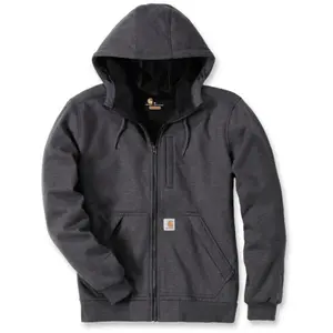 Comparateur de prix : Carhartt Sweat à capuche zippé déperlant et anti-vent gris foncé XXL S1101759026XXL