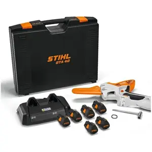 Stihl Scie à batterie GTA 40   Pack 6 batteries et chargeur pas cher