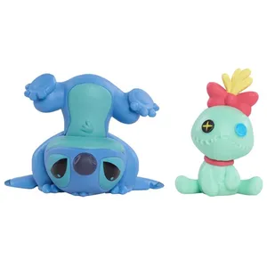 Just Play Lilo & Stitch - Pack 2 Figurines Scrump & Upside Down Stitch 7 Cm pas cher