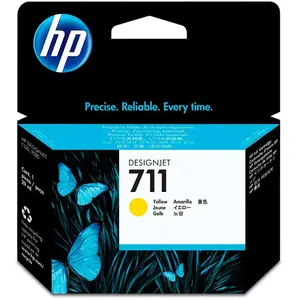 Comparateur de prix : Conso imprimantes - HP - 711 - Jaune / Pack de 3 / 29ml CZ136A
