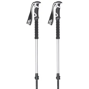 K2 Skis Lockjaw ALU-EVA bâton de Ski Unisexe-Adulte, Silver, 105-145 cm