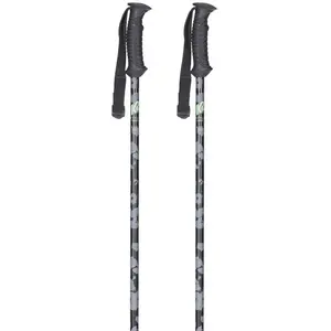 K2 - Bâtons de ski - Style Alu Black pour Femme en Aluminium - Taille 120 cm - Noir