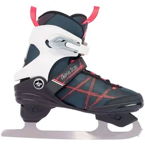 K2 Alexis Ice FB Patins à Glace pour Femmes, Gris/Rose, 6.5 UK