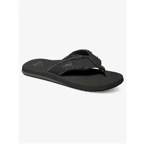 Comparateur de prix : Quiksilver Monkey Abyss - Tongs homme Black / Black / Brown 44