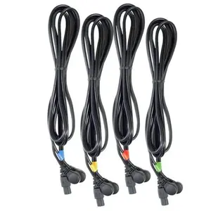 Compex Jeu de 4 cables 6p snap noirs non défini TU pas cher