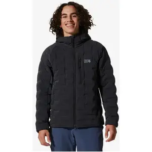 Doudoune mountain hardwear stretch down hooded gris homme pas cher