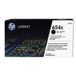 HP 654X - a rendement eleve - noir - originale - LaserJet - cartouche ... pas cher
