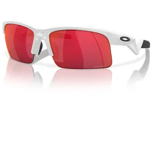 Comparateur de prix : Lunettes Oakley Capacitor Polished White avec verre Prizm Field enfant