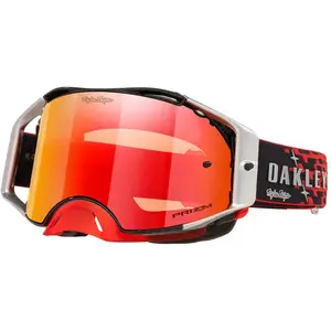 Masque Oakley Airbrake MX Troy Lee Designs Black Holo avec lentille Prizm Torch pas cher