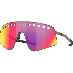 Lunettes Oakley Sutro TI Sweep Gunmetal Mat avec lentille Prizm Road pas cher