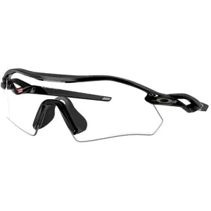 Comparateur de prix : Oakley Radar Plate - Lunettes vélo Polished Black Clear to Black Iridium Photochromic 0-3