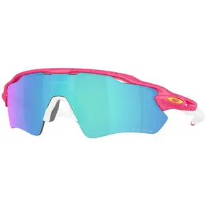 Lunettes Oakley Radar EV Path Prizm Sapphire néon rose éclaboussé pas cher