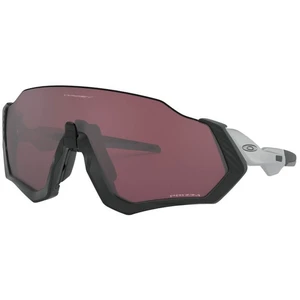 Lunettes Oakley Flight Jacket Noir / Gris Mate Verre Rose pas cher