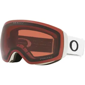 Oakley - Masque de ski - Flight Deck M Matte White Prizm Garnet - Blanc pas cher