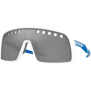 Lunettes Oakley Sutro Polished Blanc Bleu Prizm Noir pas cher