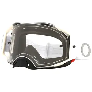Comparateur de prix : Masque cross Oakley Airbrake MX - Tuff Blocks blanc écran transparent