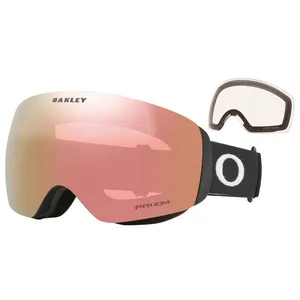 Comparateur de prix : Oakley Flight Deck M - Masque ski Matte Black Prizm Rose Gold Iridium Cat 3 / Prizm Clear Cat 1