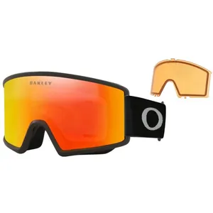 Oakley Target Line L - Masque ski Matte Black Fire Iridium / Prizm Persimmon Cat 3 pas cher