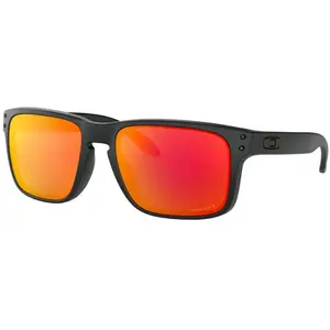 Oakley - Lunettes de soleil - Holbrook Matte Black Prizm Ruby  - Noir pas cher