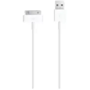 MA591G/C - Blanc - usb a 30-pin - 1 m - Mâle - Mâle (MA591ZM/C) - Apple pas cher