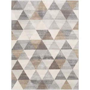 Surya - Tapis Scandinave Moderne Blanc/Marron 200x275 cm pas cher