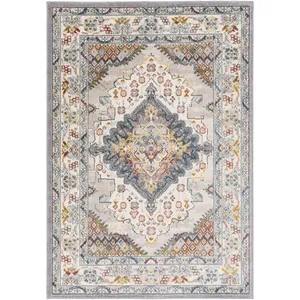 Tapis Vintage Oriental Multicolore/Gris 200x275 cm - Surya pas cher