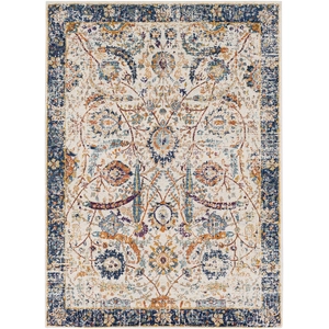Surya Tapis Vintage Oriental Multicolore/Bleu 120x170 pas cher