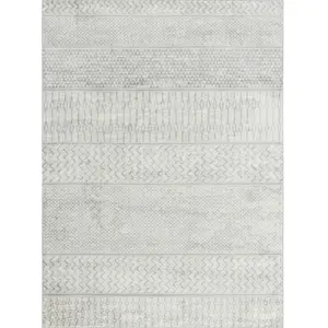 Surya WorldWeavers Tapis Scandinave Bohème Gris/Ivoire 130x180 pas cher