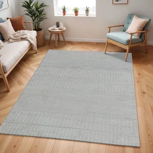 Surya - Tapis Scandinave Bohème Gris/Ivoire 160x220 cm pas cher
