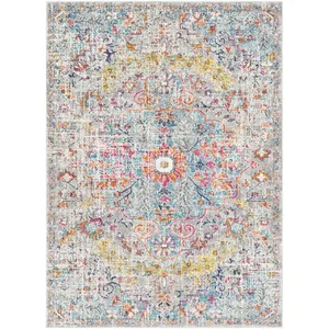 Tapis Vintage Oriental Multicolore/Gris 200x275 cm - Surya pas cher