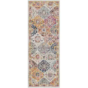 Artistic Weavers Surya - Tapis de Couloir Vintage Oriental Multicolore/Orange 78x365 cm pas cher