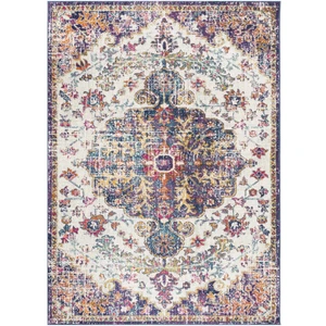 Surya Tapis Vintage Oriental Multicolore/Bleu 160x220 pas cher