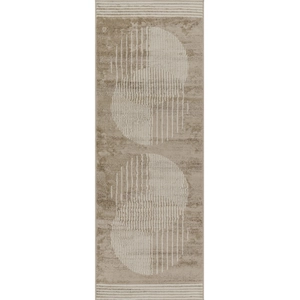Surya Tapis de Couloir Scandinave Moderne Brun/Beige 80x220 pas cher