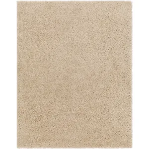 Tapis de Salon à Poils Longs et Doux Tapis Shaggy Uni Chic Beige 200 x 275 cm - Surya pas cher