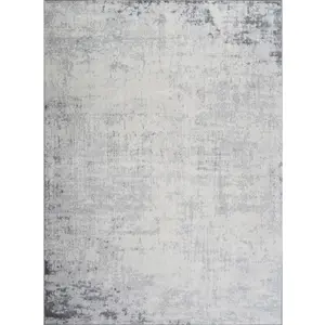Surya Tapis Abstrait Moderne Blanc/Gris 120x170 pas cher